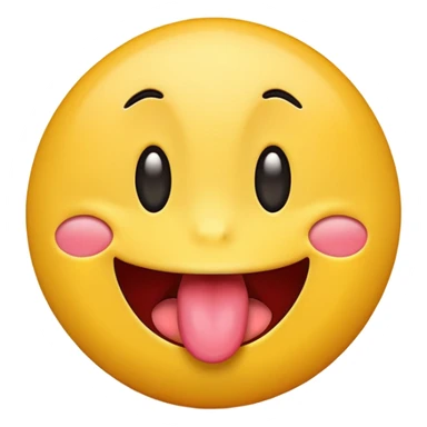 a emoji with your tongue sticking out sticker