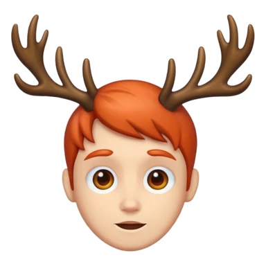 people with antlers sticker