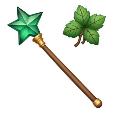 magic wand forest sticker