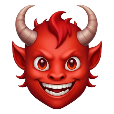 happy devil sticker