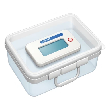 COVID test kit sticker