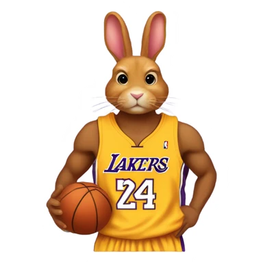 Ginger Bunny Kobe Bryant sticker