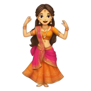 gujarati garba sticker