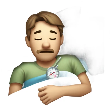 Sick with Covid sticker