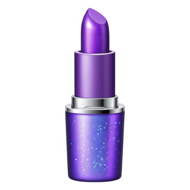 glitter purple lipstick sticker