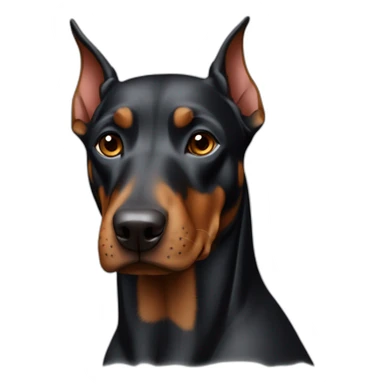 Perro doberman cuerpo entero sticker