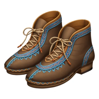 ancient mongolian shoes sticker