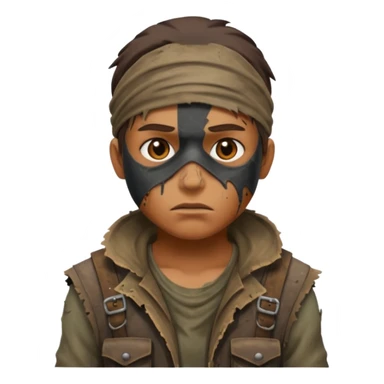 Video game post apocalyptic raider lifelike  sticker