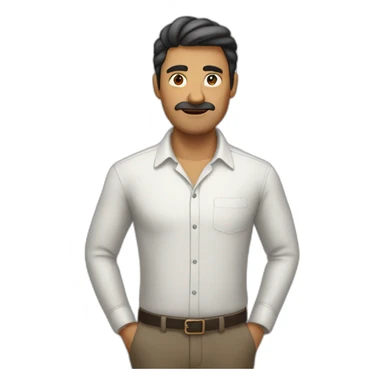 Hombre Saludando enojado  sticker