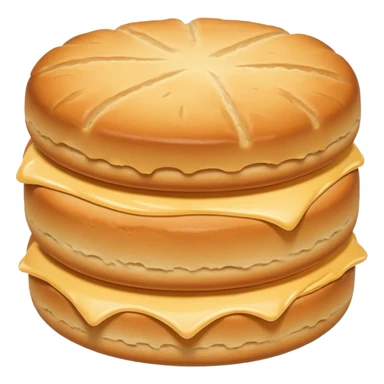 round buttermilk biscuit, soft and airy sticker