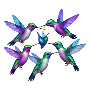 MORE HUMMINGBIRDS sticker