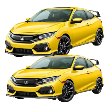 honda civic yellow sticker