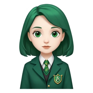 Pansy Parkinson in harry potter, wear hogwarts slytherin uniform sticker