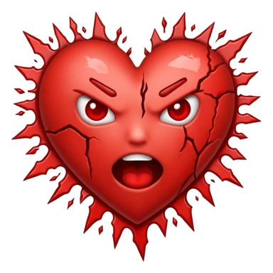 Passa o coração mas com raiva sticker