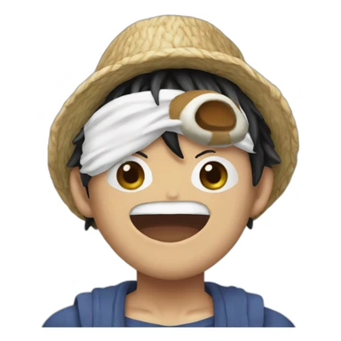 Luffy avec un masque de singe sticker
