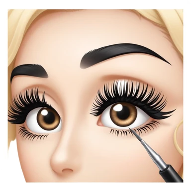 Eyelash extension procedure sticker