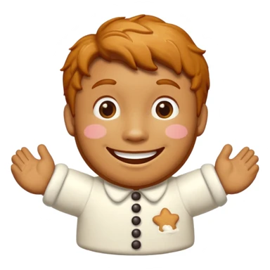 ginger man biscuit sticker