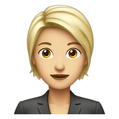 Female cut business dress sticker