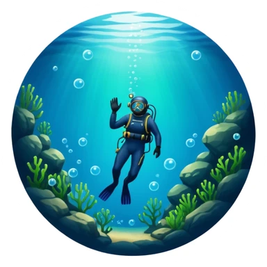 Cave Divers logo based on name and colors sticker