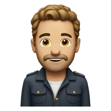 french and canadian man sticker