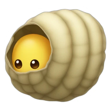 larva cocoon sticker