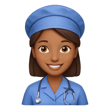 woman health worker sticker