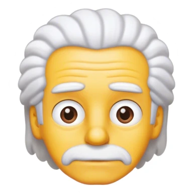 Simpson white hair sticker