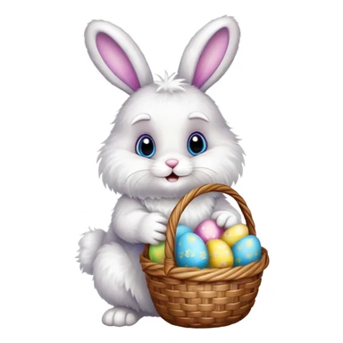 Easter bunny sticker
