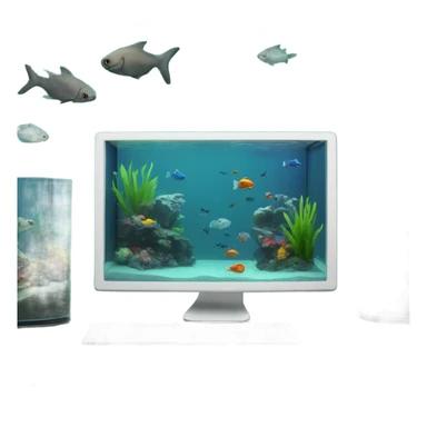  aquarium in a computer sticker