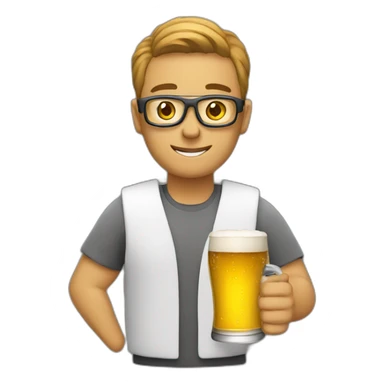 IT specialist with beer sticker
