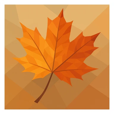 autumn leaf sticker