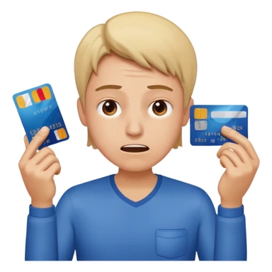 person sweating paying bank fees 💳 sticker