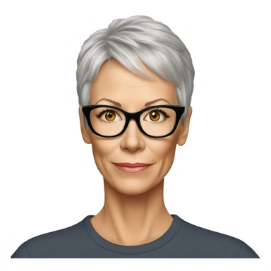 super realisticjamie lee curtis wearing tee sticker