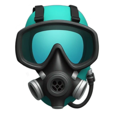 Scuba diver mask sticker