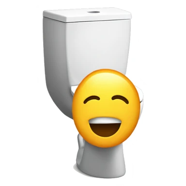 a head peaking from toilet sticker