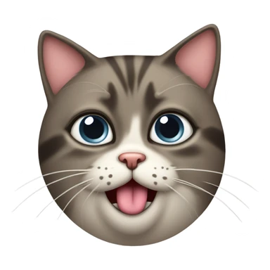 Cat blowing a kiss sticker