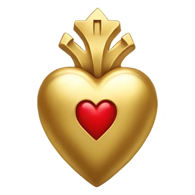 gold sacred heart sticker