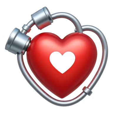 heart with pressure cuff sticker