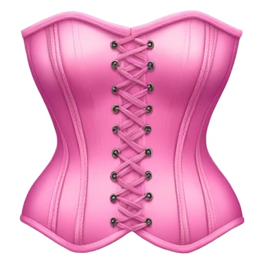Pink corset sticker