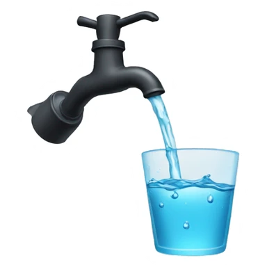 pouring water sticker