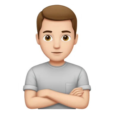 male in rolled sleeve  shirt sticker