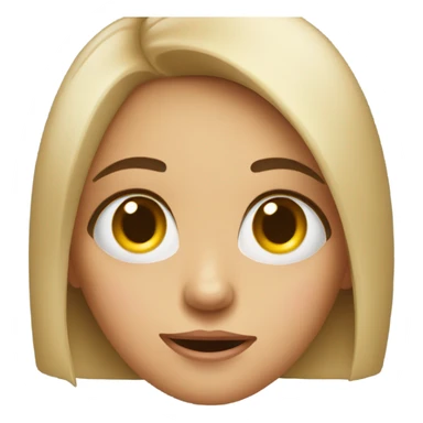 Girl rolling eyes  sticker