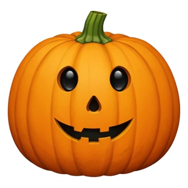 realistic pumpkin with a small black round hole in the side, the hole is oozing a thick white substance sticker