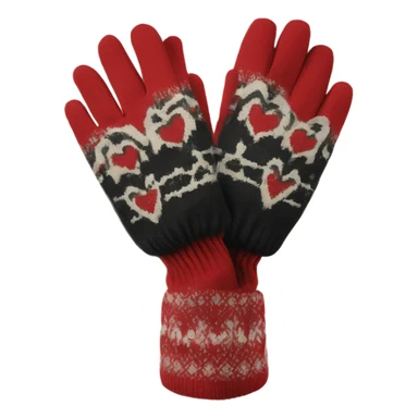 Beautiful heart finnish gloves sticker