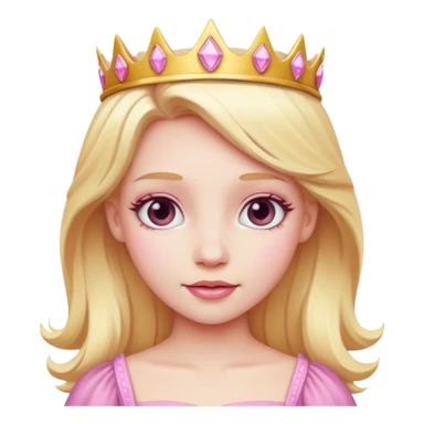 pink blonde princess sticker