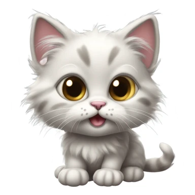 very cute little kitten sticker