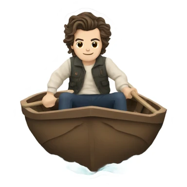 Harry styles in a boat sticker