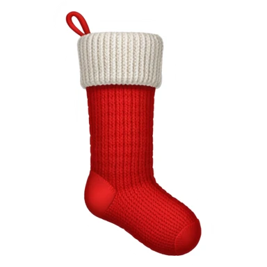 Christmas red sock sticker