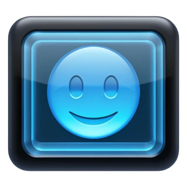 Holographic Display + blue text field sticker