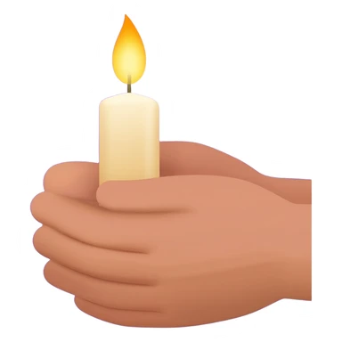 A fb picture that shows thanks with a hands praying and a candle burning with vilet bluish color background sticker